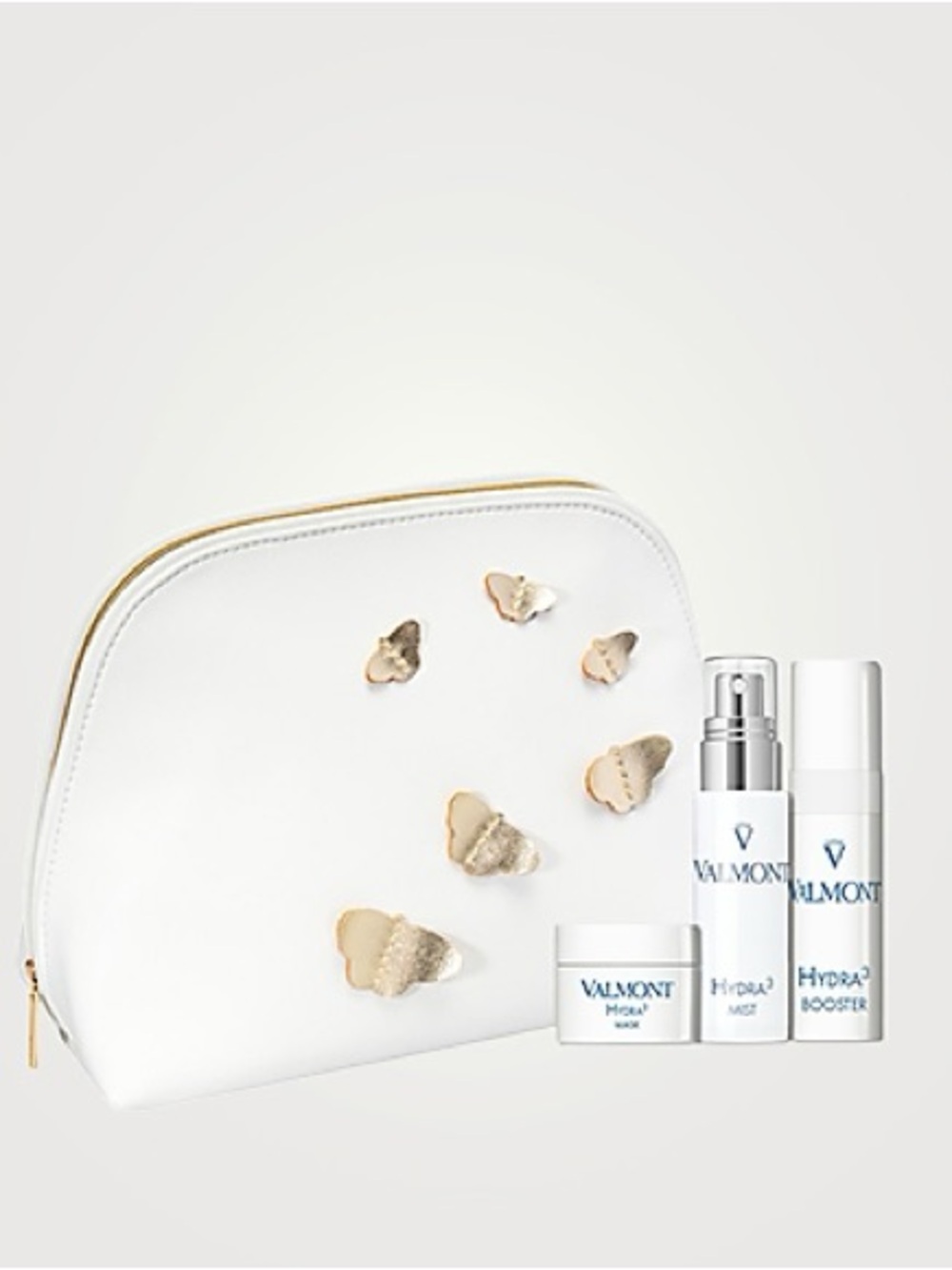 Valmont Hydra3 3-pc Luxury Skincare Travel Set Mask Booster Mist + Pouch New GWP